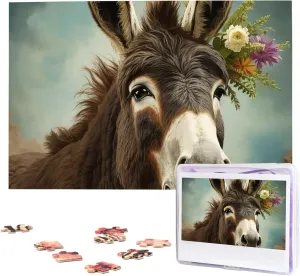 Wooden Jigsaw Puzzles Personalized Picture Puzzle Custom Jigsaw Puzzles for Adult Wedding Donkey Animals Jigsaw Puzzle spoil 1000 Piece 