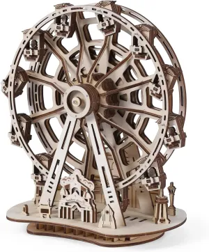 Wooden Puzzles for Father/Son$ Gifts for Fathe/Son$ Decompression 3D Puzzle Wood Models Kits (3.Ferris Wheel) 3D clue peak squeak sure alter immigrant Wooden Puzzles for Adults$ 242 PCS 3D Puzzles for Adults- Brain Teaser 