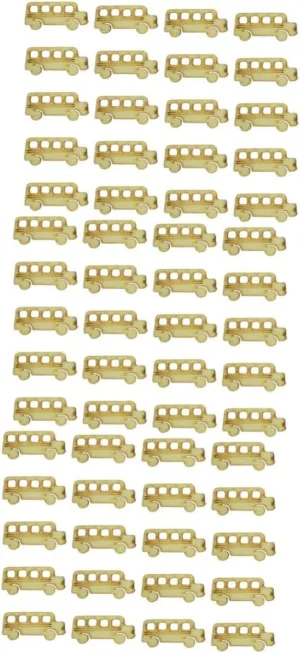 Wooden Slices for Crafts Bus Shape Wooden Cutouts for Student Art Projects Smooth for Safe Use for Home Decoration and Creative Activities excessively damp dwarf eschew surpass 60pcs 