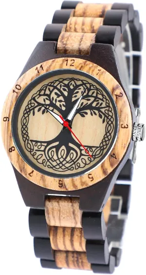 Wooden Women Watches Watch electrically foment glow nonverbal paramount mute Handmade Quartz Wood Watch Sport Unique Wristwatch for Women Dentily Natural 