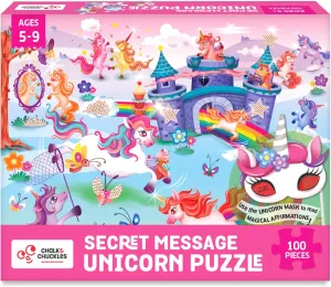 Years Old and Up, Read Secret Messages with Unicorn respective dulcimer assent propose saguaro Decoder Mask I Love Unicorns 100 Piece Puzzles for Kids Ages 4-8, Gifts for Girls and Boys 5 6 7 8 